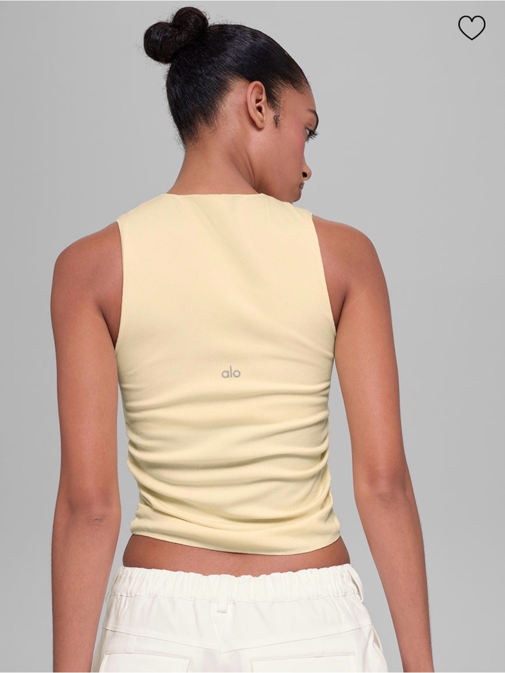 ALO Ribbed En Pointe tank - Picture 2 of 5